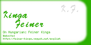 kinga feiner business card